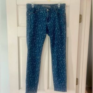 Old Navy Rockstar Floral Skinny Jeans size 12